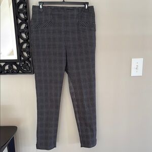 Joe B Black and White Checkered Pants- Large